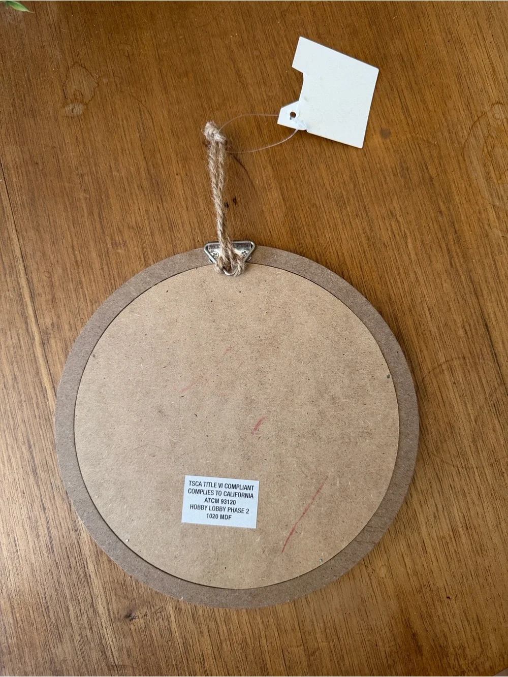 Hobby Lobby Red and Natural Wood 